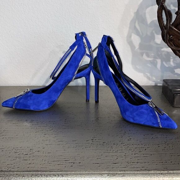 ❤️BRAND NEW! Gianni Bini Tatum Zipper Detail Cut-Out Pumps - Picture 7 of 8